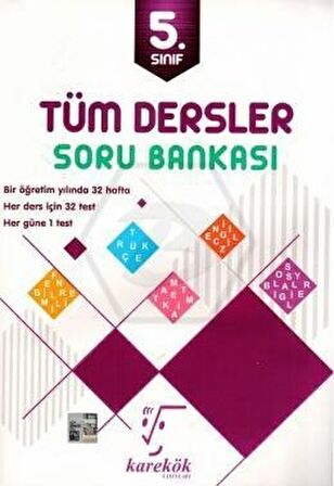 Karekök 5.Sınıf Tüm Dersler Soru Bankası