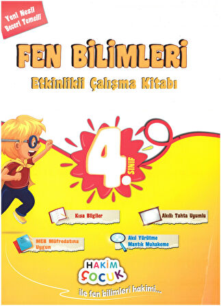 Hakim 4.Sınıf Fen Bilimleri Etkinlikli Çalışma Kitabı