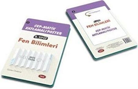 8. Sınıf Fen Bilimleri Cep Matık Katlamalı Poster / Komisyon