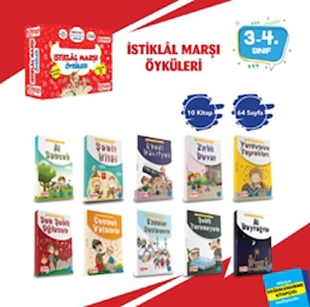 İstiklal Marşı Öyküleri (10 Kitap + Değerlendirme Testi)