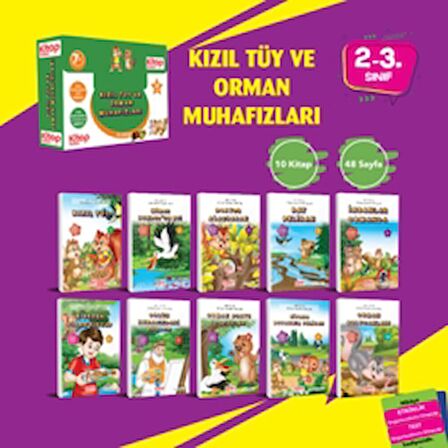 Kızıl Tüy ve Orman Muhafızları (10 Kitap - Etkinlik Testi - Değerlendirme Testi)