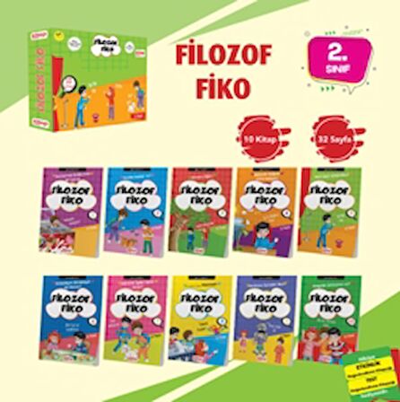 Filozof Fiko Hikaye Seti -1  (10 Kitap - Etkinlik Testi - Değerlendirme Testi)