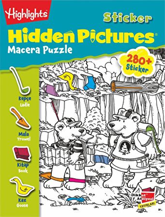 Sticker Hidden Pictures Macera Puzzle (Tek Kitap)