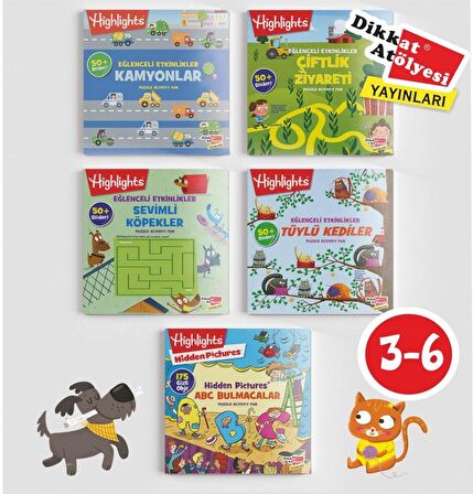 Highlights Sticker Eğlenceli Etkinliklerle Hikayeli Bulmaca 5'li Set