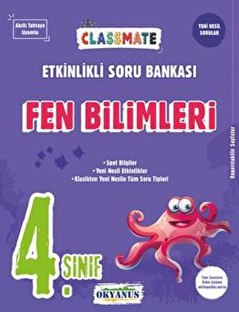 4. Sınıf Fen Bilimleri Classmate Etkinlikli Soru Bankası