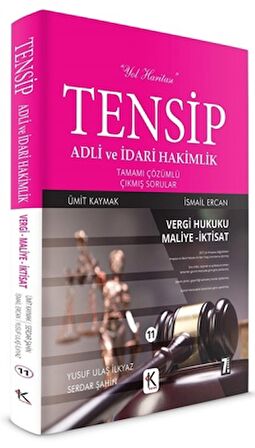 Tensip Vergi Hukuku-Maliye-İktisat - Adli ve İdari Hakimlik Tamamı Çözümlü Çıkmış Sorular