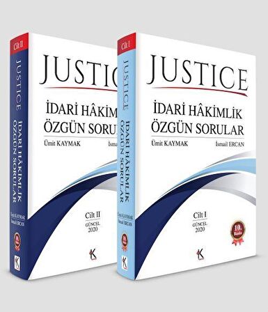 Justıce İdari Hakimlik Özgün Sorular (2 Cilt) / Ümit Kaymak