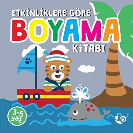 Etkinliklere Göre Boyama Kitabı - Gri