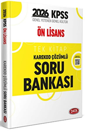 2026 KPSS Ön Lisans Soru Bankası Çözümlü Tek Kitap Data Yayınları