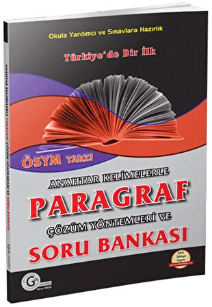Gür Yayınları KPSS DGS ALES TYT Anahtar Kelimelerle Paragraf Çözüm Yöntemleri ve Soru Bankası