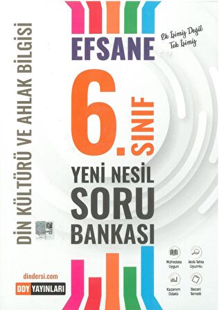 6. Sınıf Din Kültürü ve Ahlak Bilgisi Efsane Yeni Nesil Soru Bankası