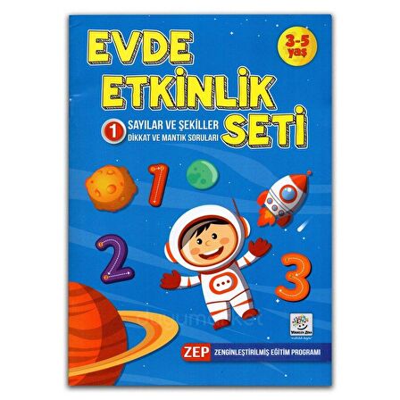 3-5 Yaş Evde Etkinlik Seti 5 Kitap