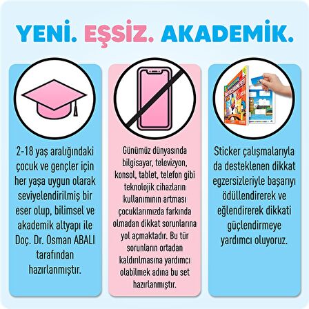 Adeda 2 Yaş Dikkat Güçlendiren set -  2 yaş için dikkat güçlendirme