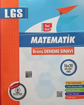 Özdebir 8.Sınıf LGS Matematik 16 Deneme Seti - Özdebir LGS Deneme