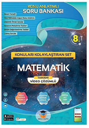 Zeka Küpü 8.Sınıf LGS Matematik Konu Anlatımlı Soru Bankası