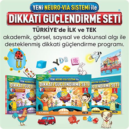 Adeda 4 Yaş Dikkat Güçlendiren Set - 4 yaş için dikkat güçlendiren set