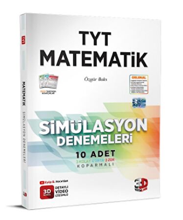 3D Yayınları TYT Matematik Simülasyon Denemeleri - 3d tyt deneme