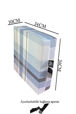 Sandalye Yükseltici Minder Mama Sandalyesi Masaya Yükseltme Pedi Mavi