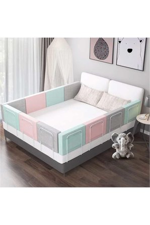 550 cm Serenty Plus Yatak Bariyeri Bebek Ve Çocuk Korkuluğu Güvenlik Bariyeri Gri