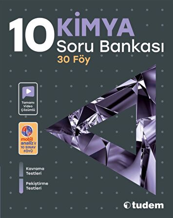 Tudem 10. Sınıf Kimya Soru Bankası 30 Föy