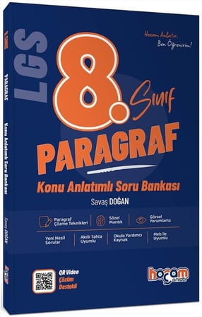 8. Sınıf LGS Paragraf Konu Anlatımlı Soru Bankası Hocam Anlatır
