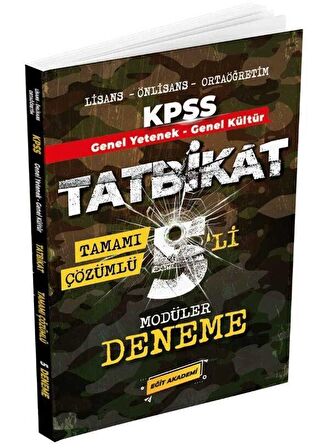 KPSS Genel Yetenek Genel Kültür Tatbikat Tamamı Çözümlü 5'li Modüler Deneme