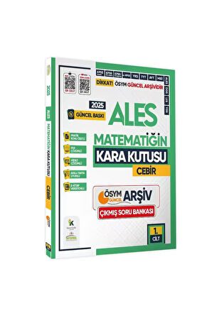 2025 Ales Matematiğin Kara Kutusu 1.cilt Cebir Ösym Çıkmış Soru Bankası K. Özetli Dijital Çözümlü