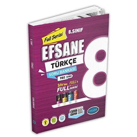  8.Sınıf Efsane Tüm Dersler Soru Seti (4550 Soru) 6 Kitap