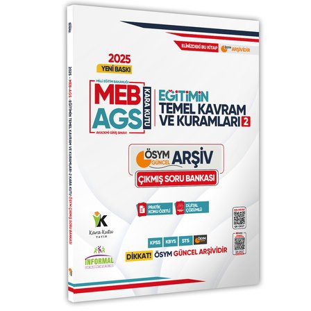 2025 MEB-AGS Eğitim Kara Kutusu Temel Kavram ve Kuramları 2 ÖSYM Çıkmış Soru Bankası Konu Ö.Çözümlü