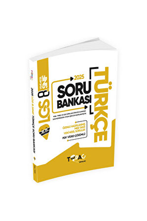 2025 8.Sınıf LGS Topaç Yayınları Türkçe-DKAB-Matematik-Fen Bilimleri Özgün Soru Bankası Seti Çözümlü