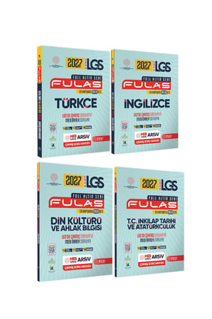 2027 8.Sınıf Full LGS Altın Seri(FULAS)LGS/MEB Örnek Çıkmış Modüler Soru Bankası Çözümlü SÖZEL SET