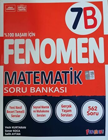 Fenomen 7.Sınıf Yeni Matematik - B - Soru Bankası - Gama Fenomen