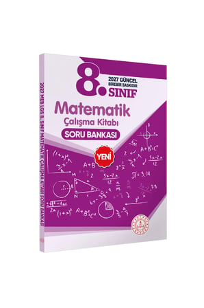 2027 8.Sınıf LGS Matematik MEB Çalışma Kitabı Soru Bankası (Renkli Baskı A4 Boyutlu) BASKI ÜCRETİ