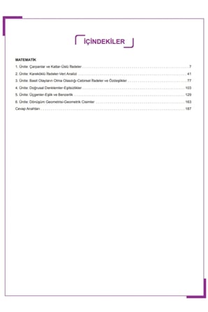 2027 8.Sınıf LGS Matematik MEB Çalışma Kitabı Soru Bankası (Renkli Baskı A4 Boyutlu) BASKI ÜCRETİ
