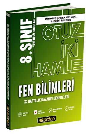 Startfen 8.Sınıf LGS Fen Bilimleri 32 Hamle Kazanım Denemeleri - Yeni