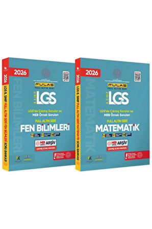 2026 8.Sınıf Full LGS Altın Seri (FULAS) MEB Çıkmış Modüler Soru Bankası Seti Çözümlü SAYISAL SET