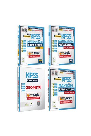 2025 Kpss Matematik-geo-mantık Kara Kutusu 4lü Altın Set Ösym Çıkmış Soru Bankası Dijital Çözümlü