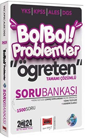 2024 KPSS ALES DGS YKS Bol Bol Öğreten Problemler Tamamı Çözümlü 1500 Soru Bankası (5 Deneme İlaveli)