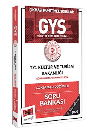 2024 GYS Kültür ve Turizm Bakanlığı Eğitim Uzmanı Kadrosu İçin Açıklamalı Çözümlü Soru Bankası