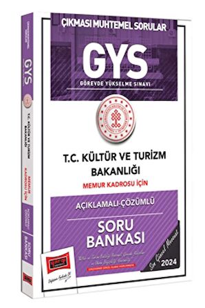 2024 GYS Kültür ve Turizm Bakanlığı Memur Kadrosu İçin Açıklamalı Çözümlü Soru Bankası