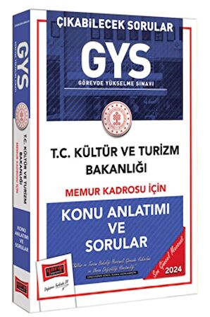 2024 GYS Kültür ve Turizm Bakanlığı Memur Kadrosu İçin Konu Anlatımı ve Sorular