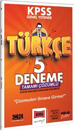 Yargı Yayınları 2024 KPSS Genel Yetenek Türkçe Tamamı Çözümlü 5 Deneme