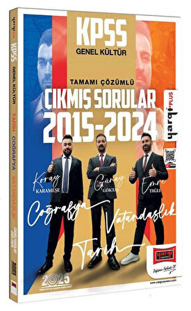 Yargı 2025 KPSS Genel Kültür Tarih-Coğrafya-Vatandaşlık Çıkmış Sorular 2015-2024 Çözümlü Yargı Yayınları