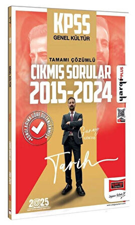 Yargı 2025 KPSS Tarih Çıkmış Sorular 2015-2024 Konularına Göre Çözümlü - Günay Göktaş Yargı Yayınları