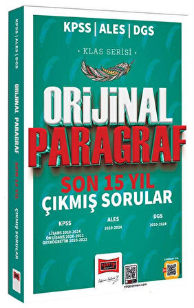 Yargı 2025 KPSS ALES DGS Paragraf Orijinal Çıkmış Sorular Son 15 Yıl Klas Serisi Yargı Yayınları