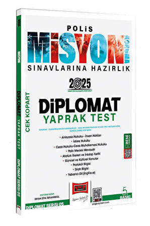 Yargı 2025 Polis Misyon Sınavlarına Hazırlık Diplomat Serisi Diplomat Çek Kopart Yaprak Test