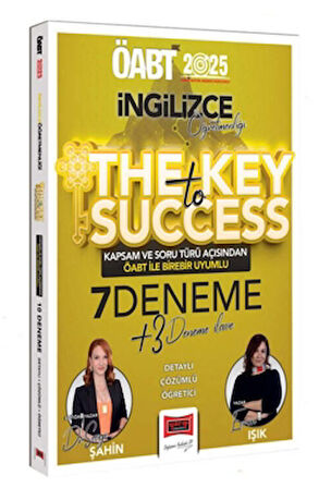 2025 ÖABT İngilizce Öğretmenliği The Key Success Detaylı Çözümlü 7 Deneme