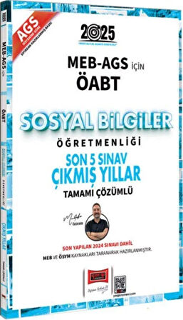 Yargı Yayınları 2025 MEB AGS ÖABT Sosyal Bilgiler Öğretmenliği Son 5 Sınav Çıkmış Yıllar