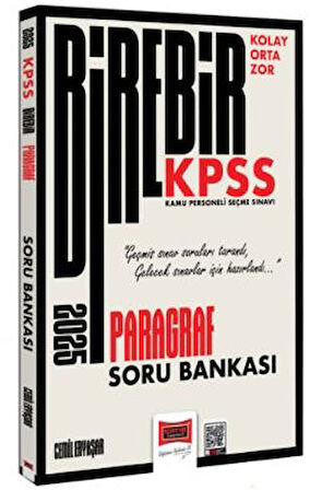 2025 KPSS Birebir Serisi Kolay-Orta-Zor Paragraf Soru Bankası