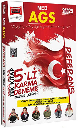 Yargı 2025 MEB AGS Referans Fasikül Fasikül Tek Kitap 5 Karma Deneme Tamamı Çözümlü
